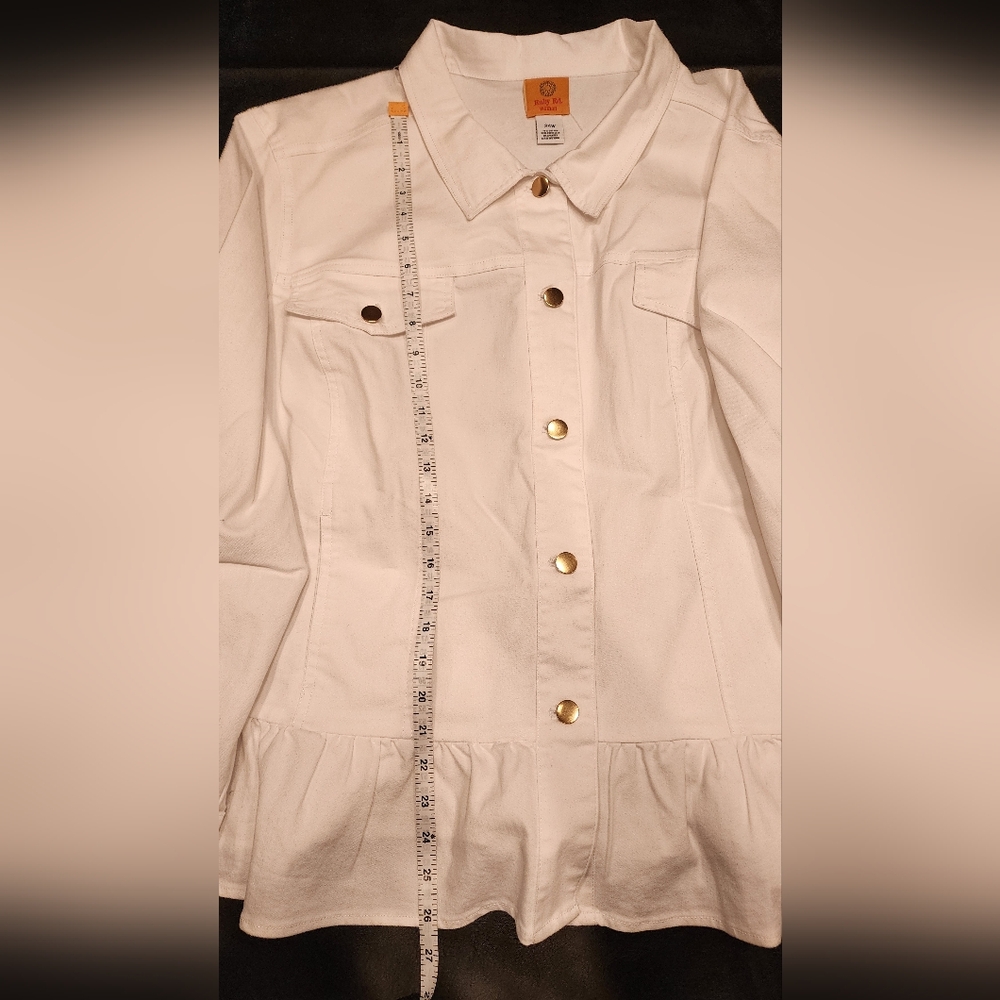 Ruby Rd. White Women's Jacket - Picture 6 of 6